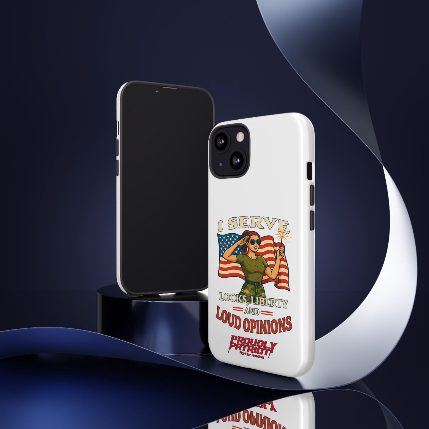 Patriotic Sass in Camo Class, Phone Case