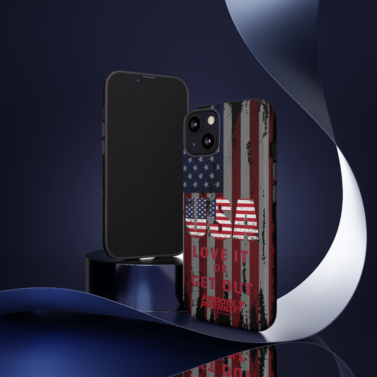 Stars, Stripes, and Zero Tolerance BLK Phone Case