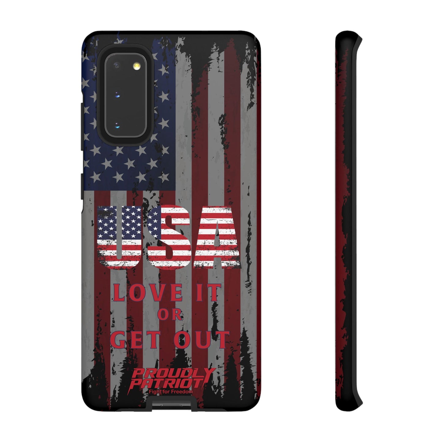 Stars, Stripes, and Zero Tolerance BLK Phone Case