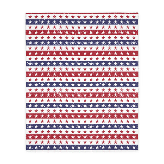 Cozy Patriotic Velveteen Blanket