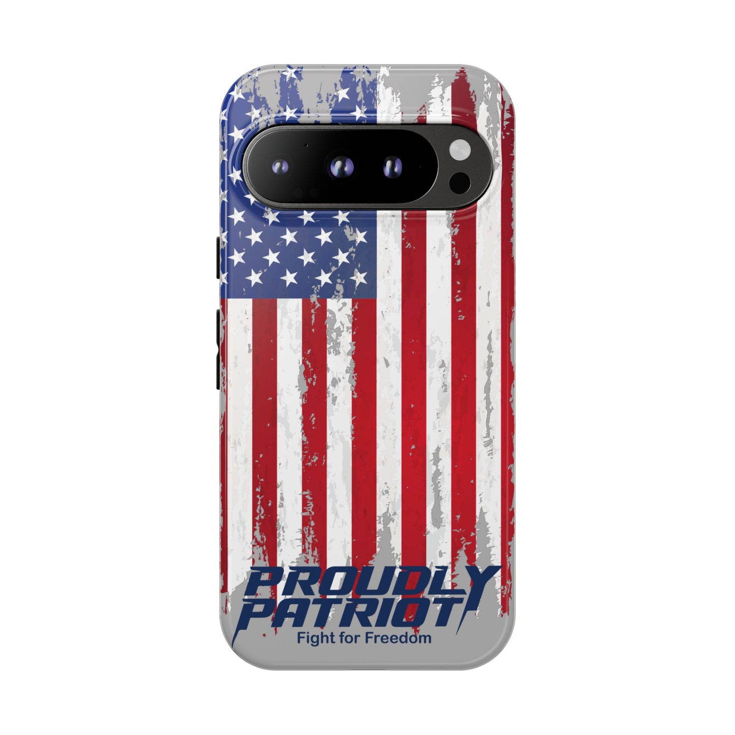 Distressed Flag Gray, Phone Case