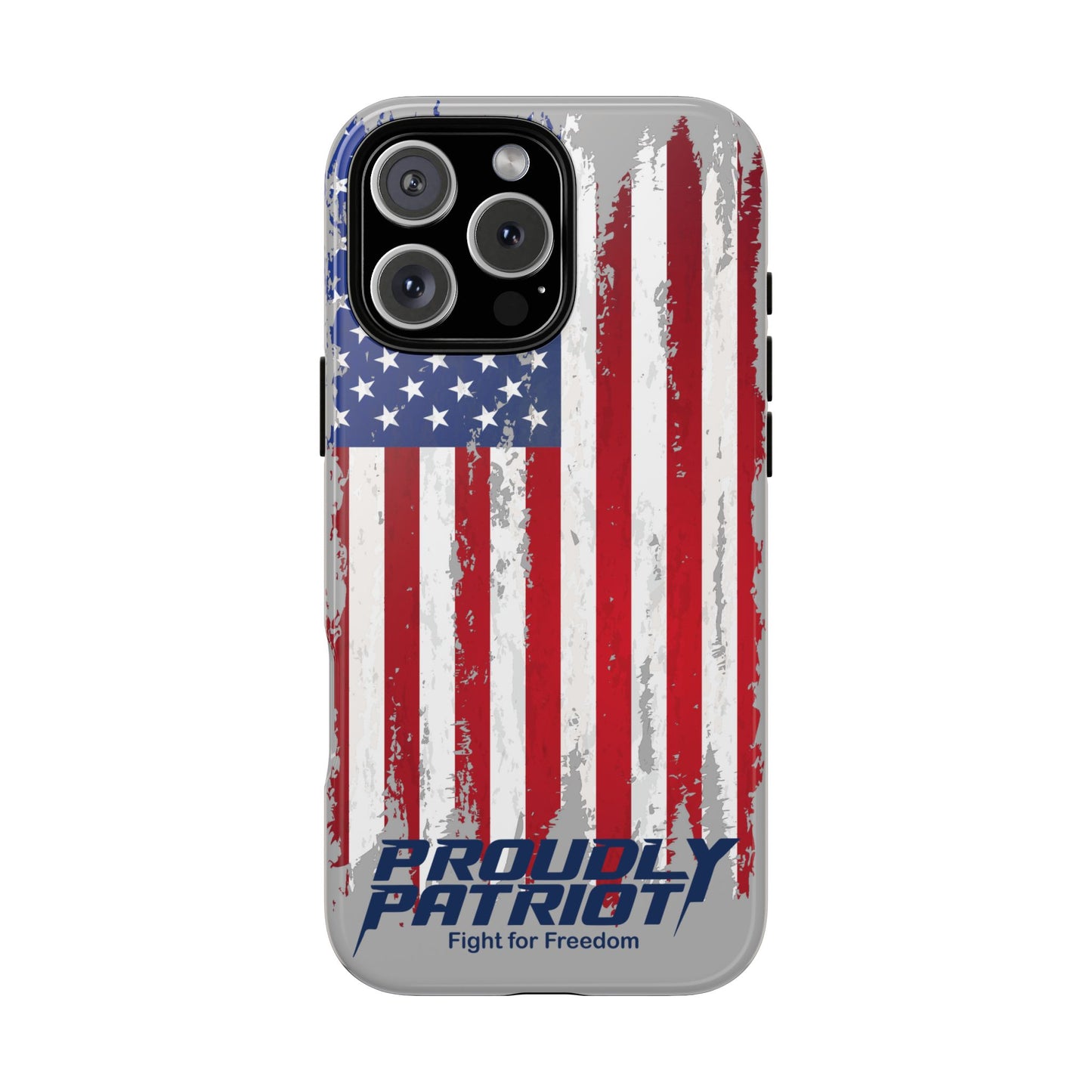 Distressed Flag Gray, Phone Case