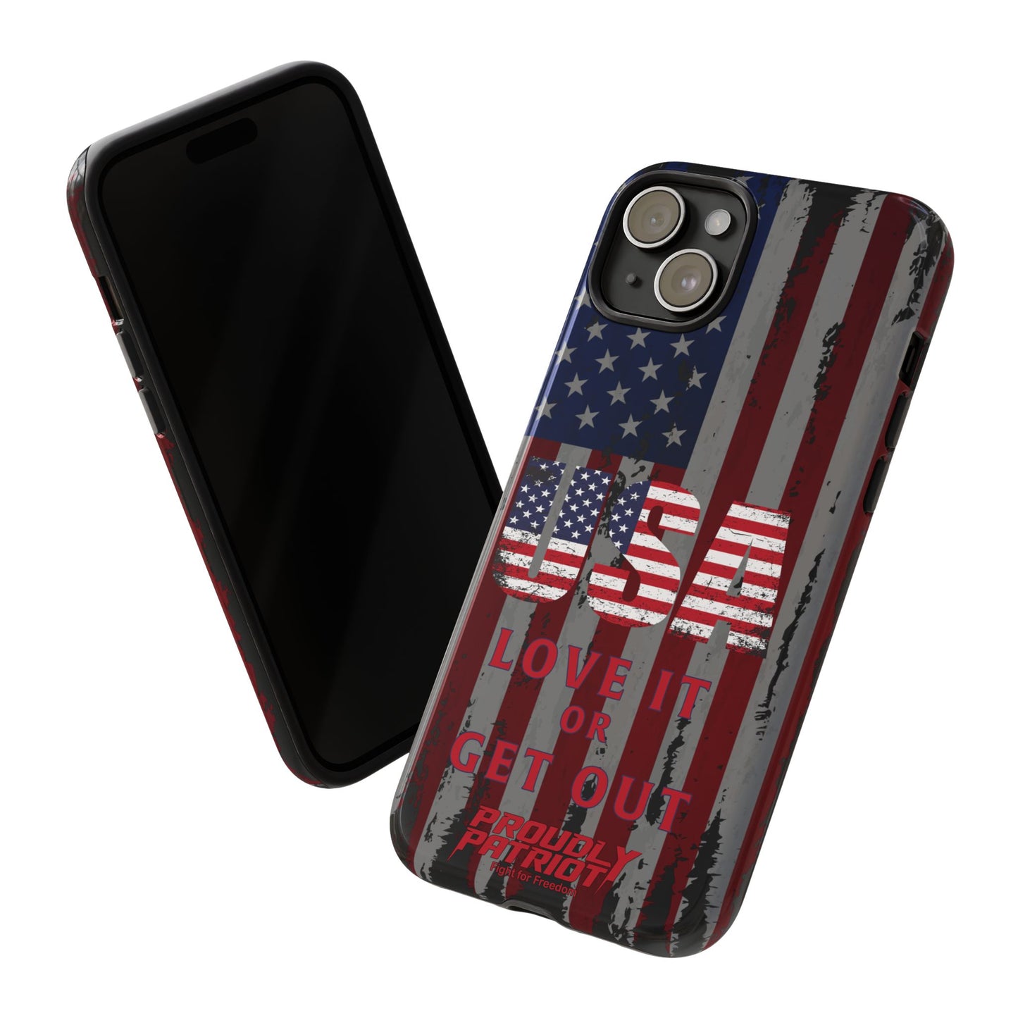 Stars, Stripes, and Zero Tolerance BLK Phone Case
