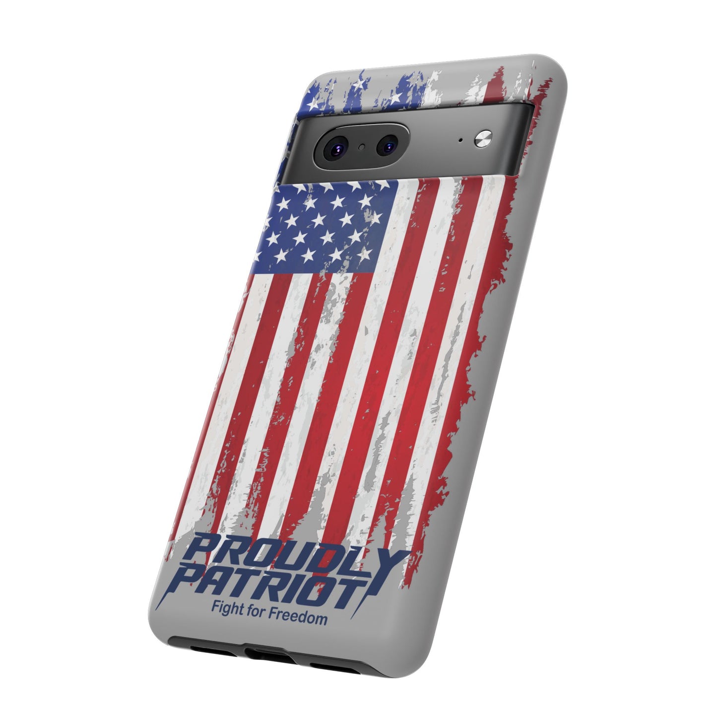 Distressed Flag Gray, Phone Case