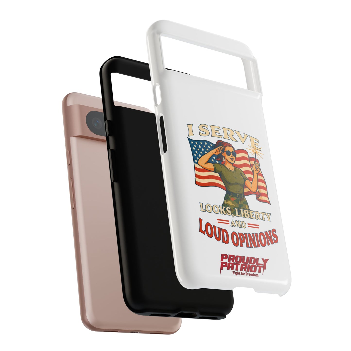 Patriotic Sass in Camo Class, Phone Case