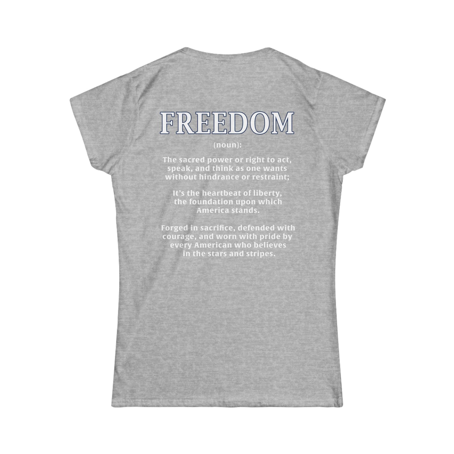 Freedom: The Heartbeat of Liberty Women's Tee