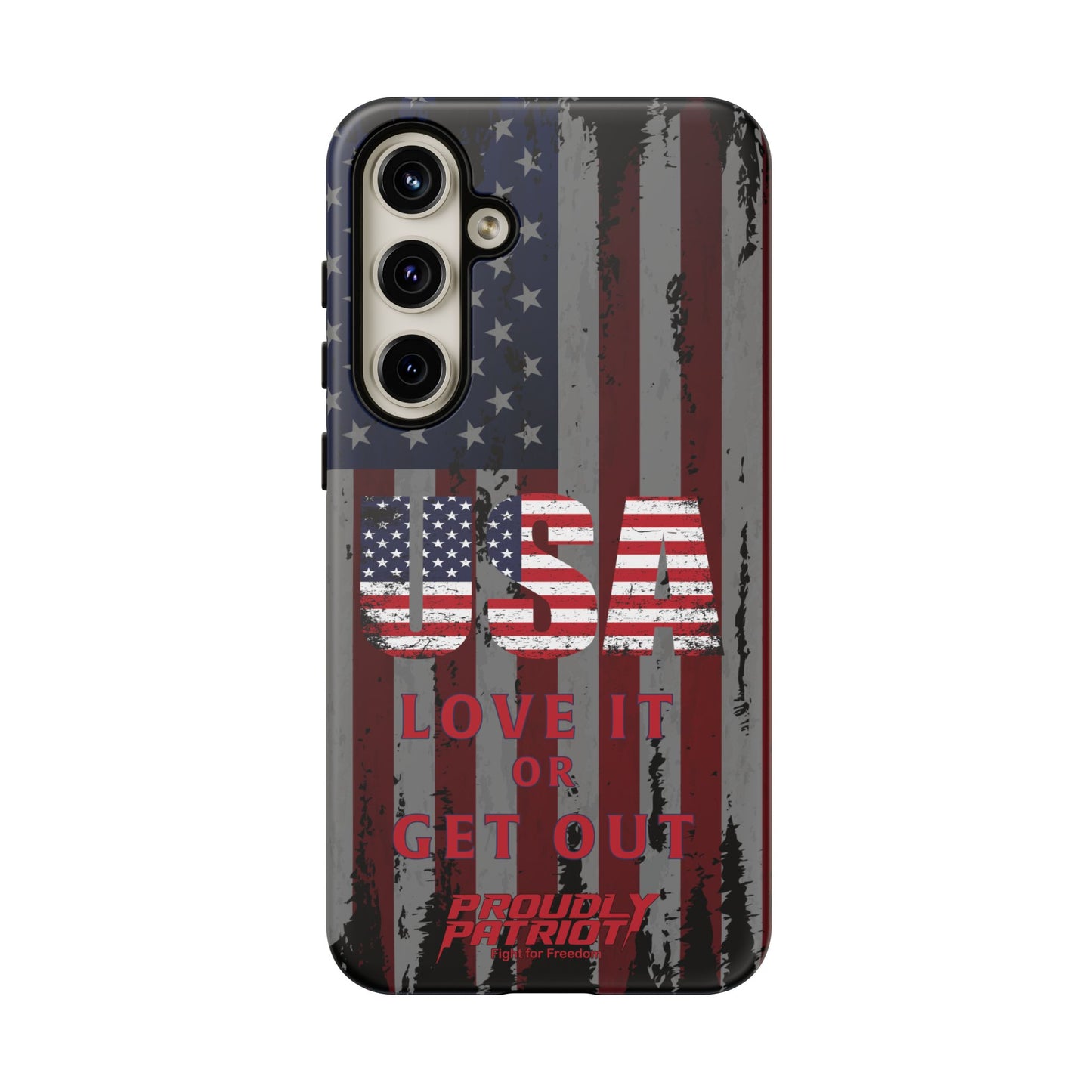 Stars, Stripes, and Zero Tolerance BLK Phone Case