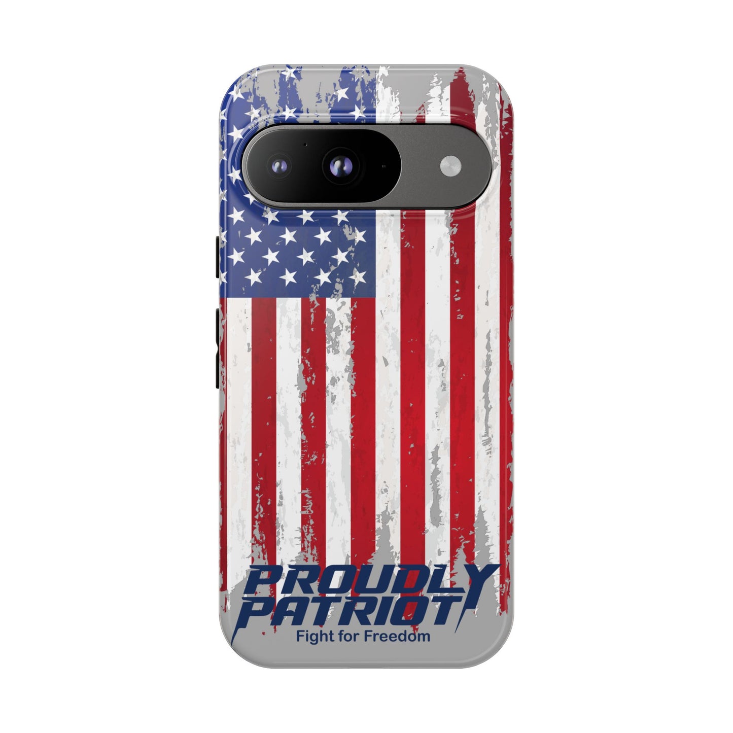 Distressed Flag Gray, Phone Case