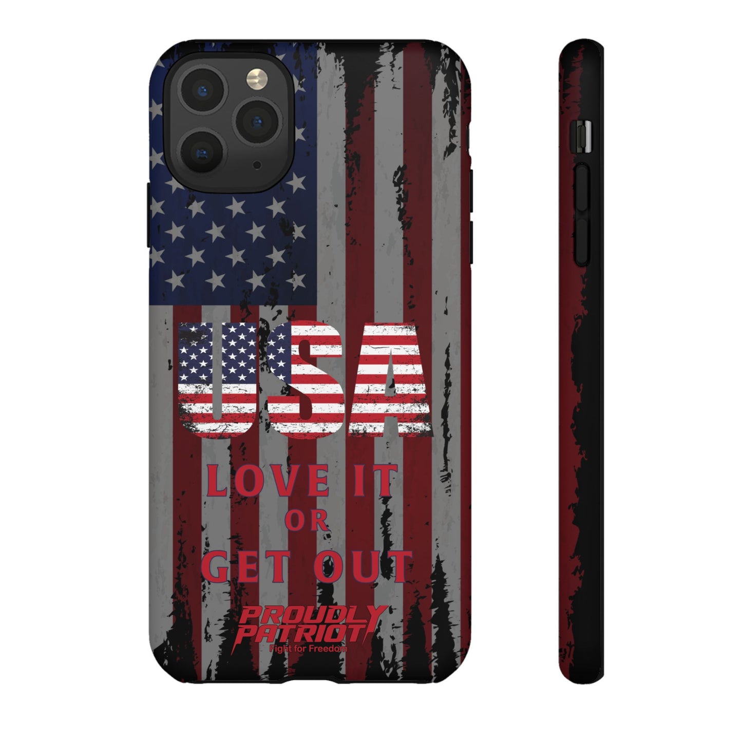 Stars, Stripes, and Zero Tolerance BLK Phone Case