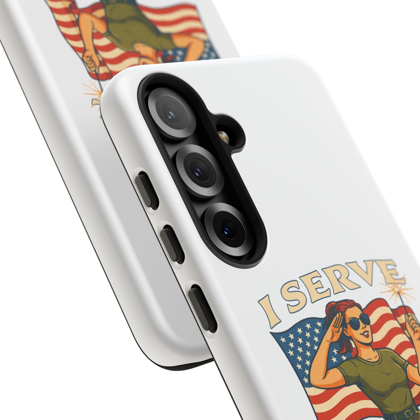 Patriotic Sass in Camo Class, Phone Case
