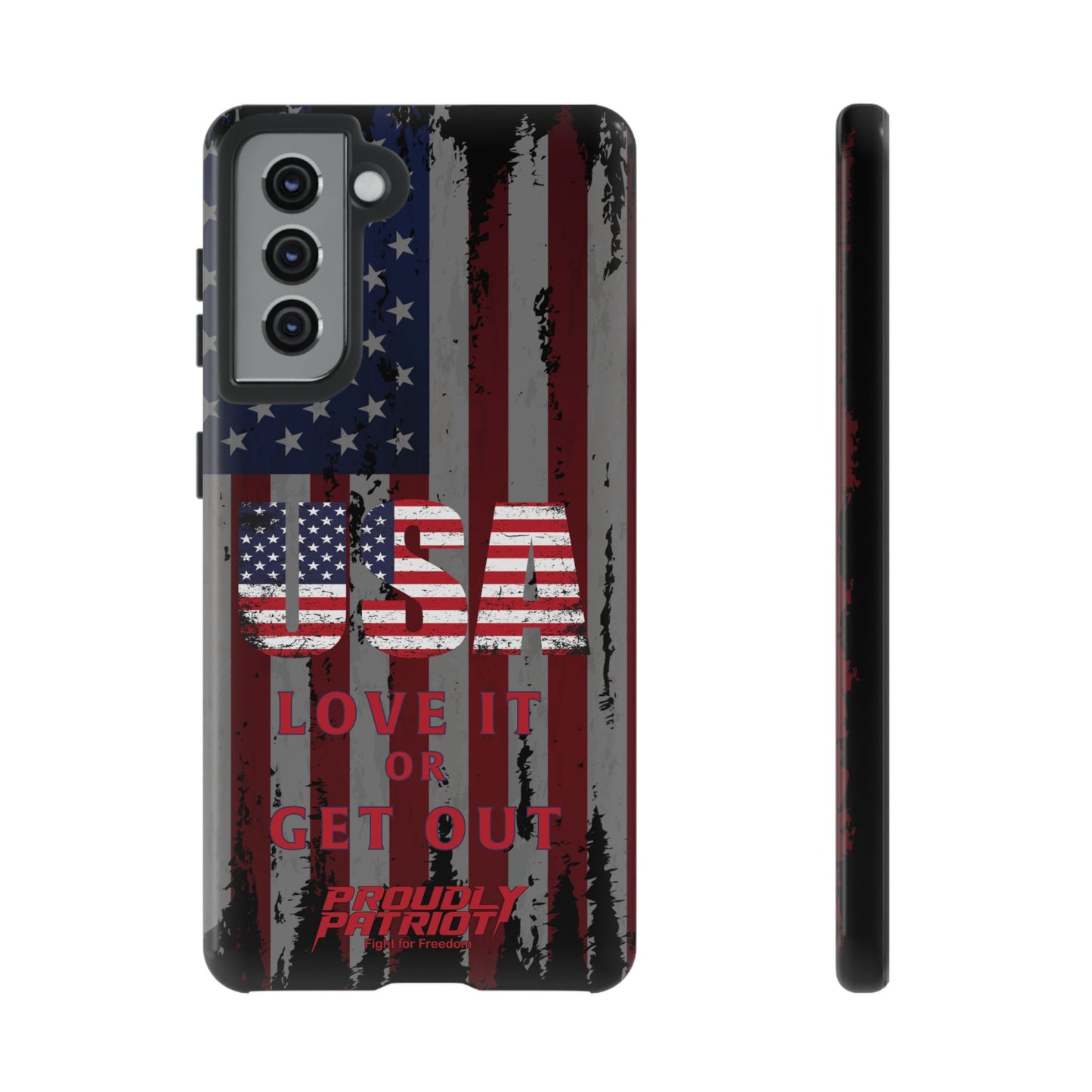 Stars, Stripes, and Zero Tolerance BLK Phone Case
