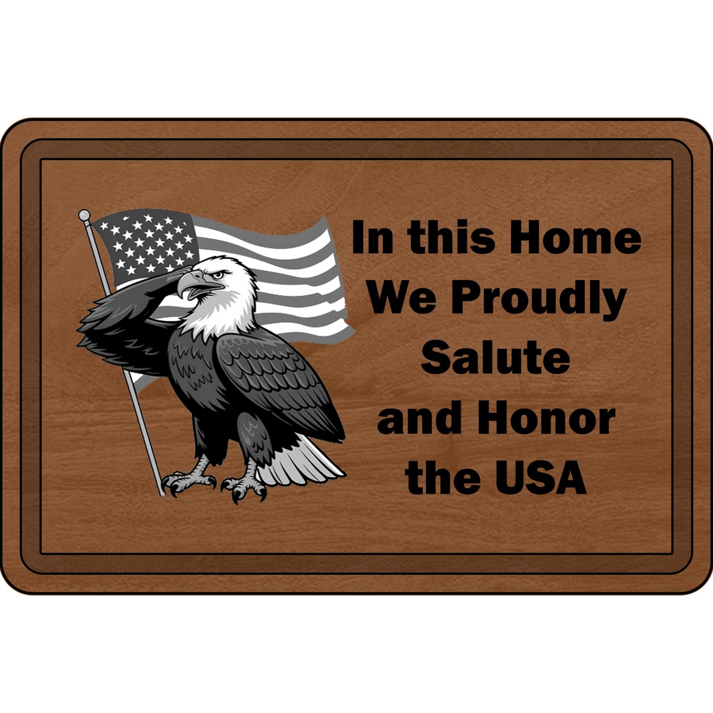 Proudly Salute Wooden Cutting Board
