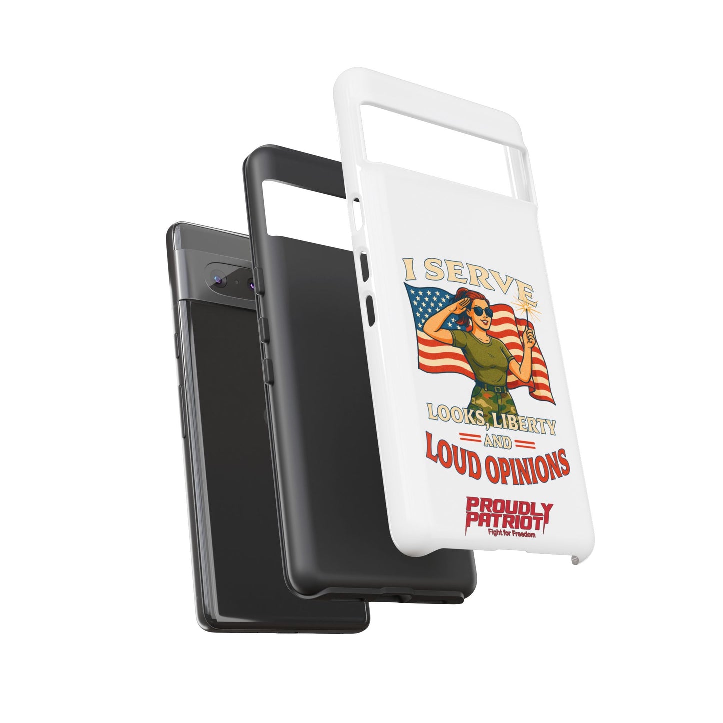 Patriotic Sass in Camo Class, Phone Case