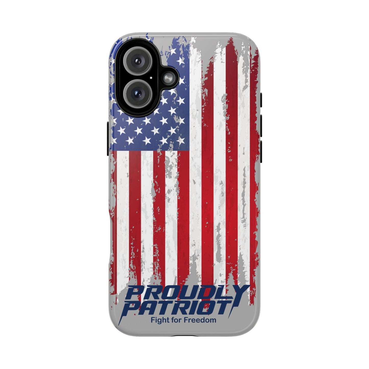 Distressed Flag Gray, Phone Case