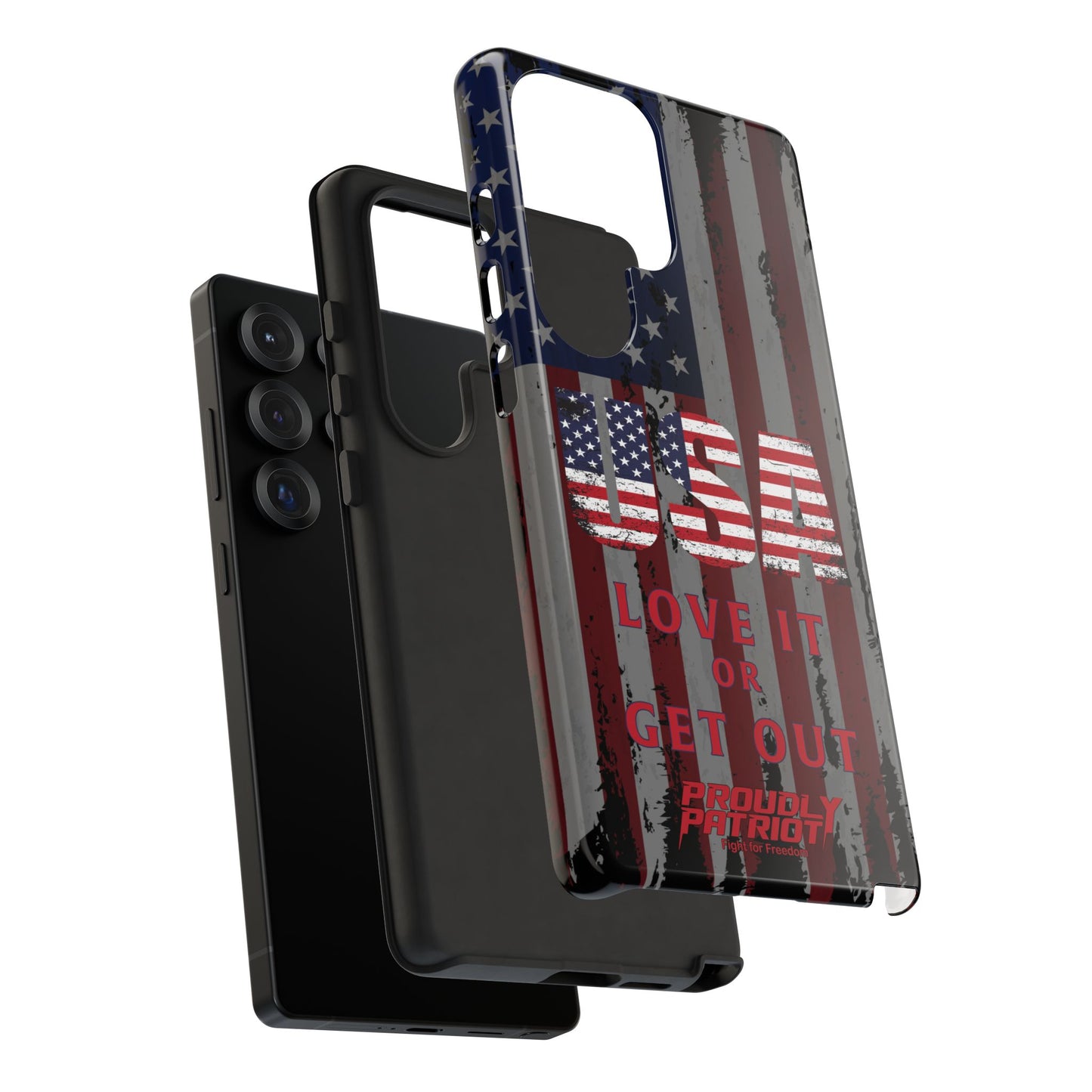 Stars, Stripes, and Zero Tolerance BLK Phone Case