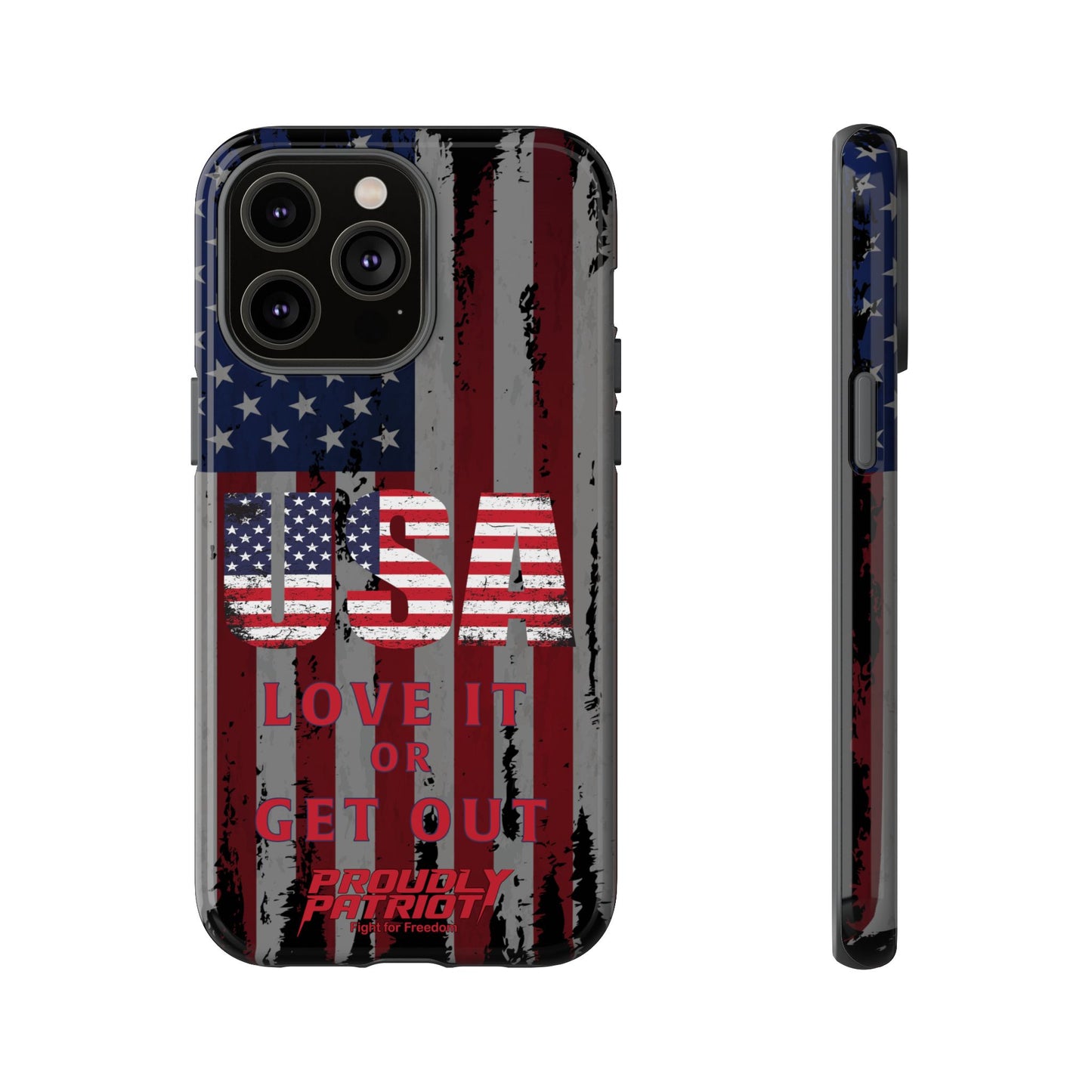 Stars, Stripes, and Zero Tolerance BLK Phone Case