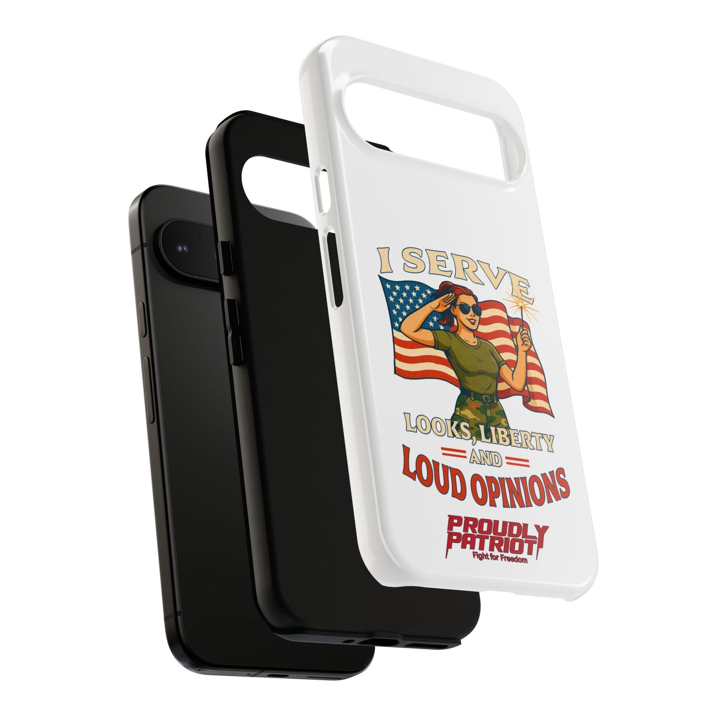 Patriotic Sass in Camo Class, Phone Case