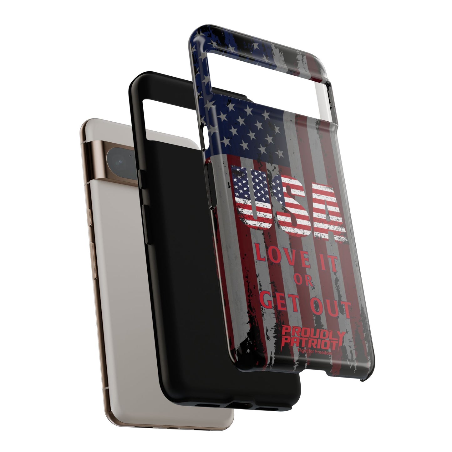 Stars, Stripes, and Zero Tolerance BLK Phone Case