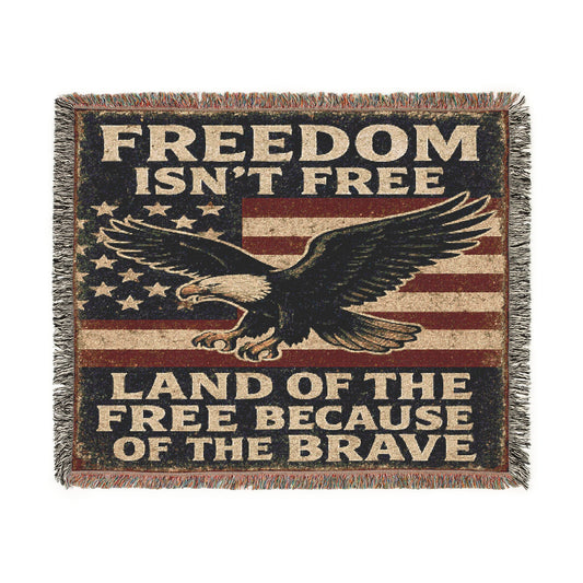 Freedom Ain’t Cheap! Woven Blanket