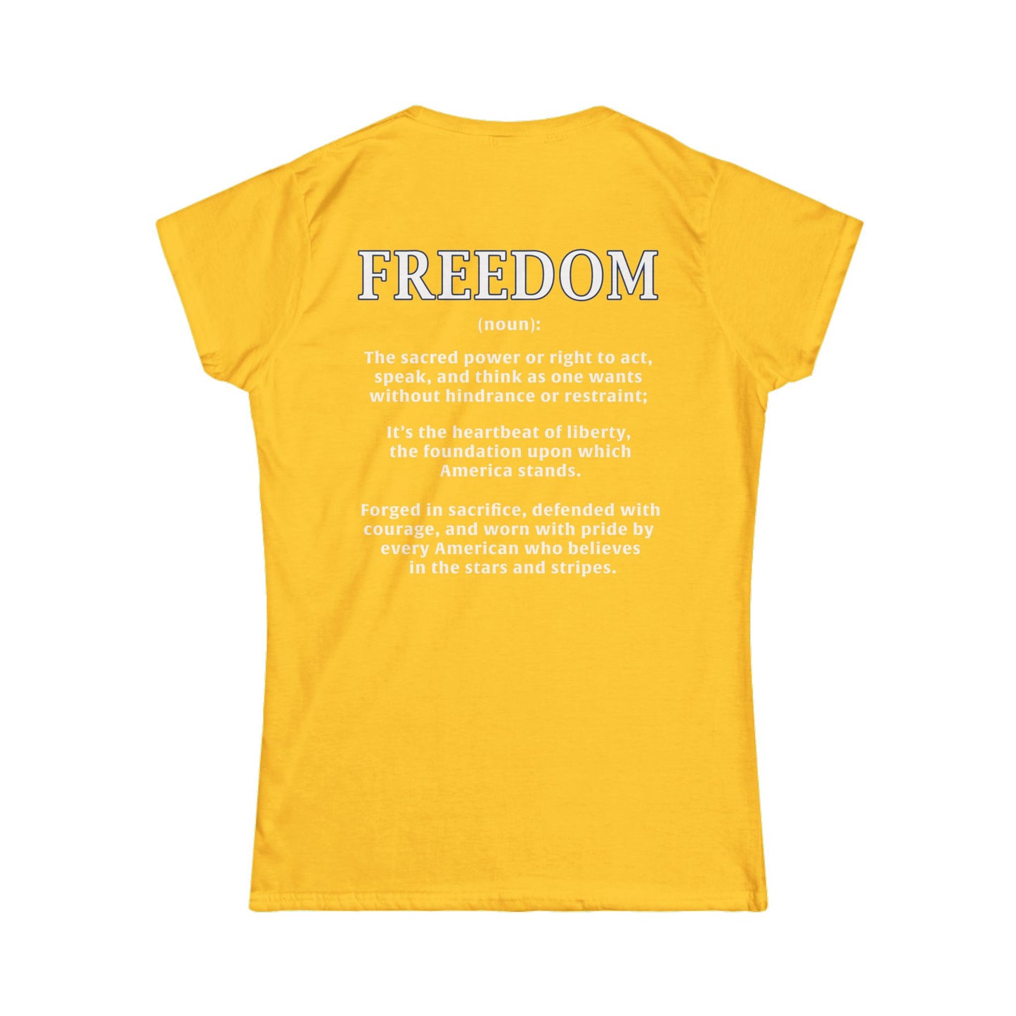 Freedom: The Heartbeat of Liberty Women's Tee