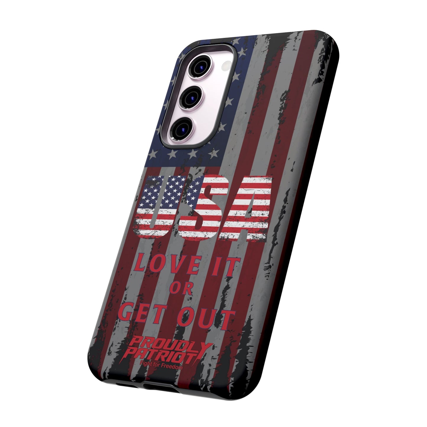 Stars, Stripes, and Zero Tolerance BLK Phone Case
