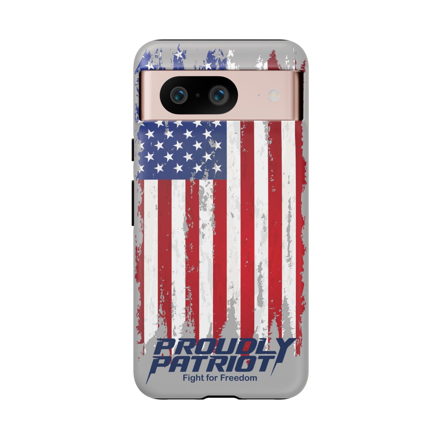 Distressed Flag Gray, Phone Case