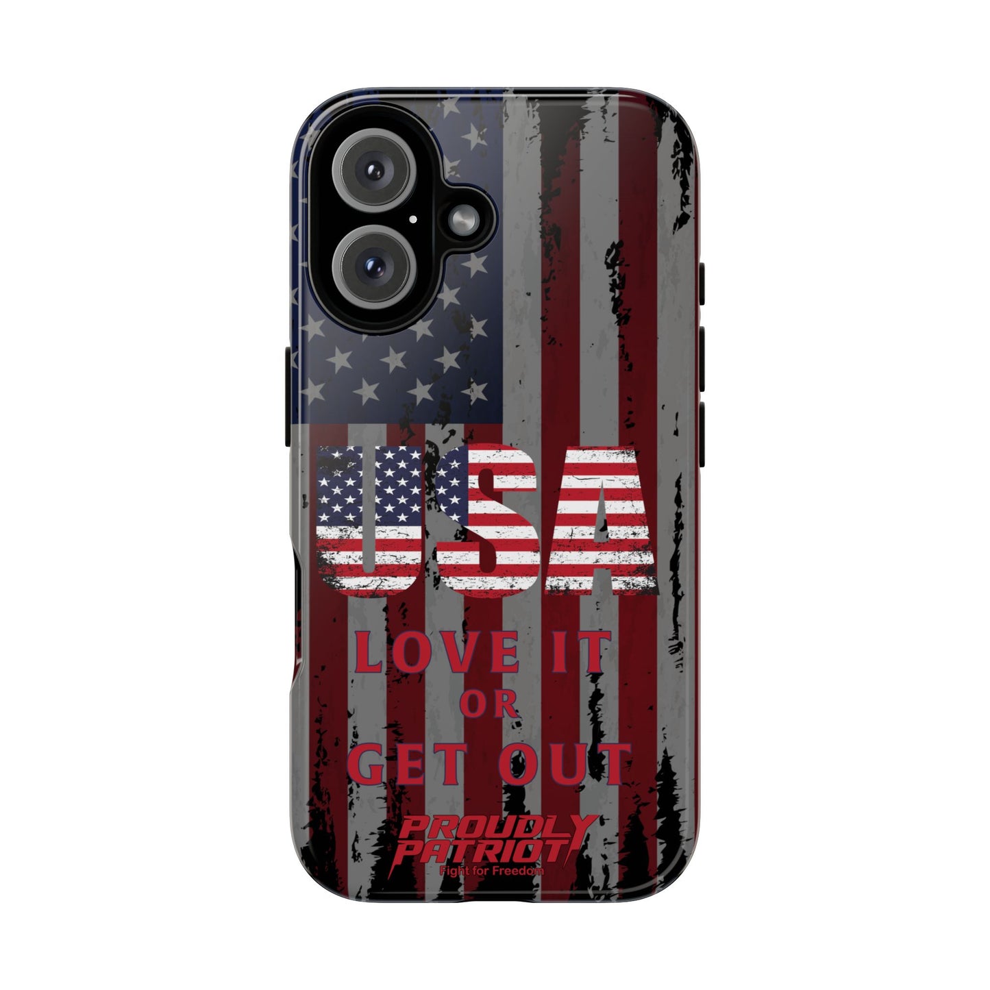 Stars, Stripes, and Zero Tolerance BLK Phone Case