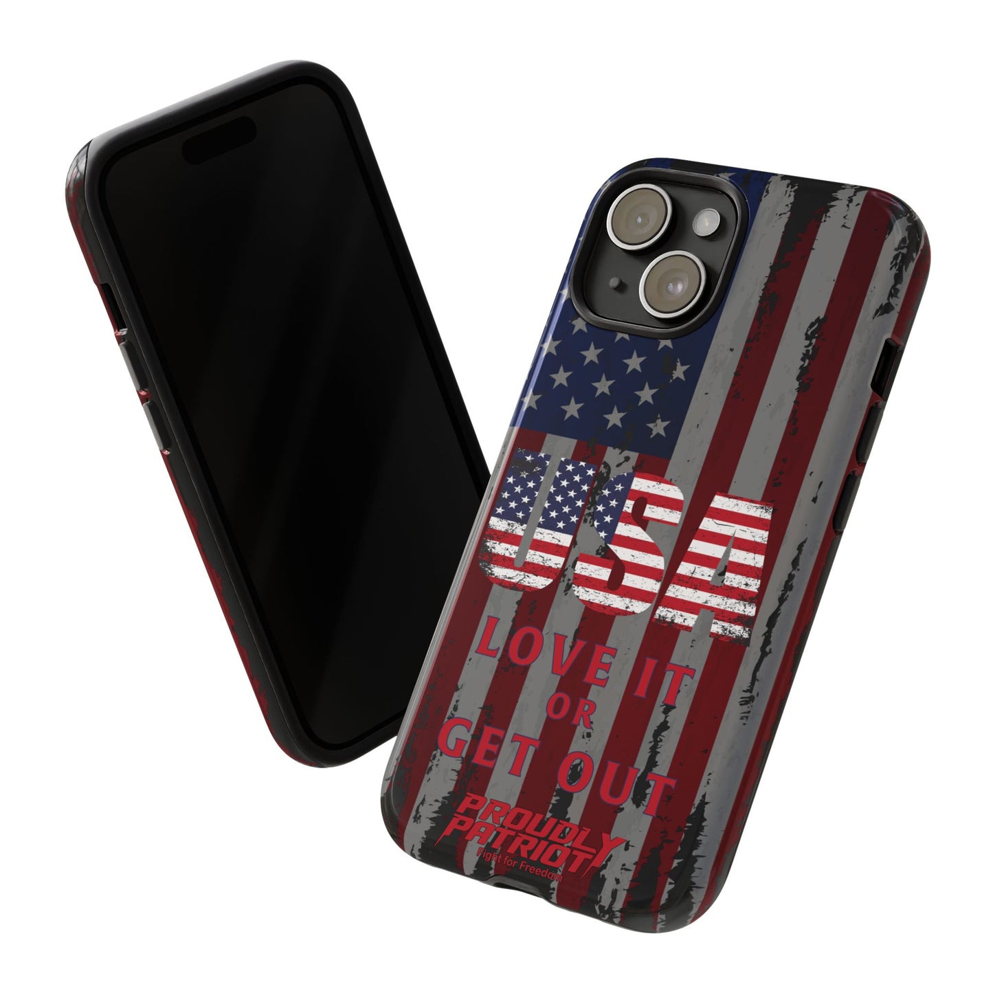 Stars, Stripes, and Zero Tolerance BLK Phone Case