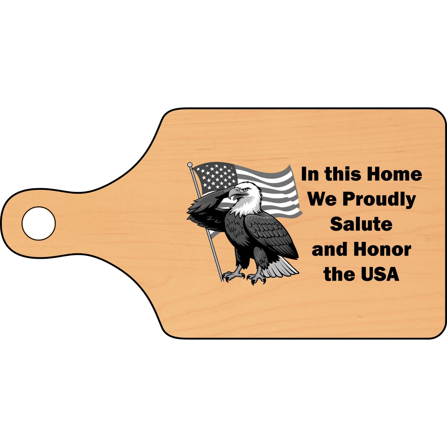 Proudly Salute Wooden Cutting Board