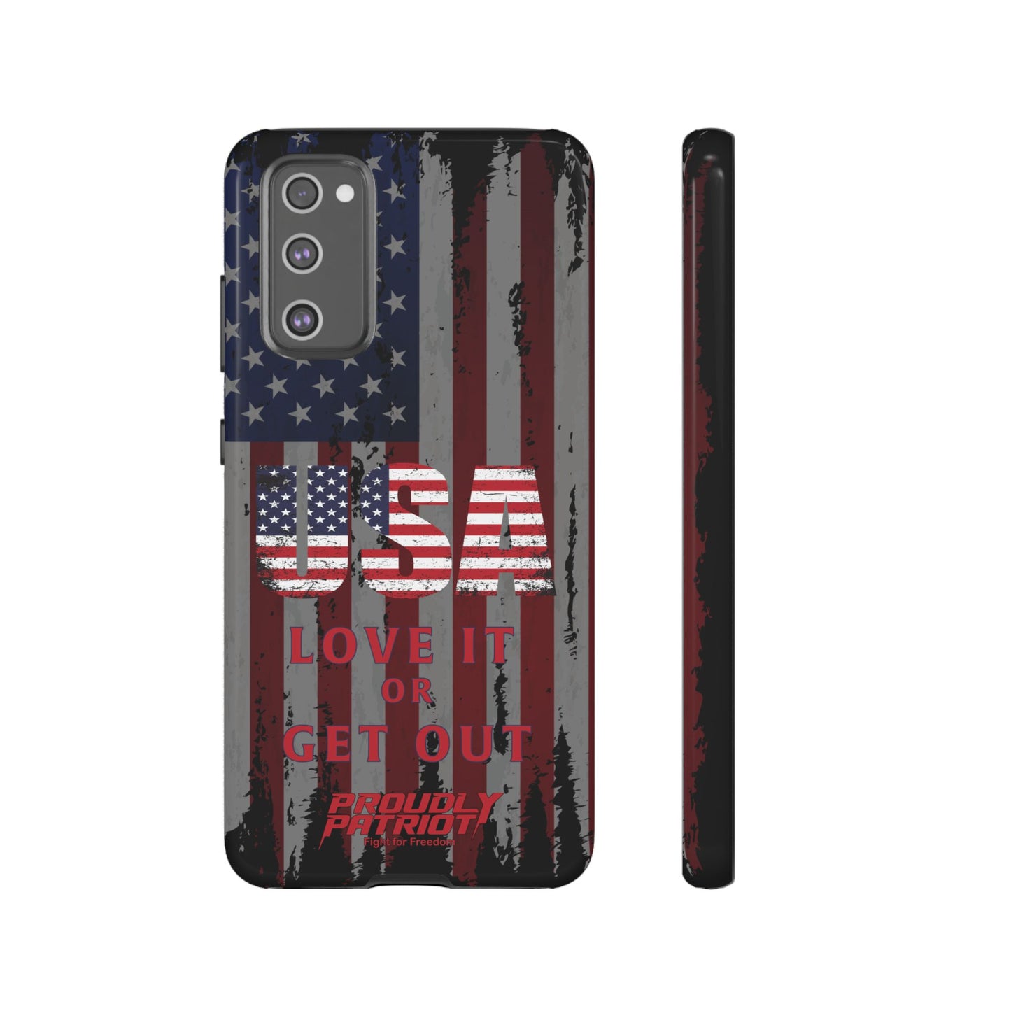 Stars, Stripes, and Zero Tolerance BLK Phone Case