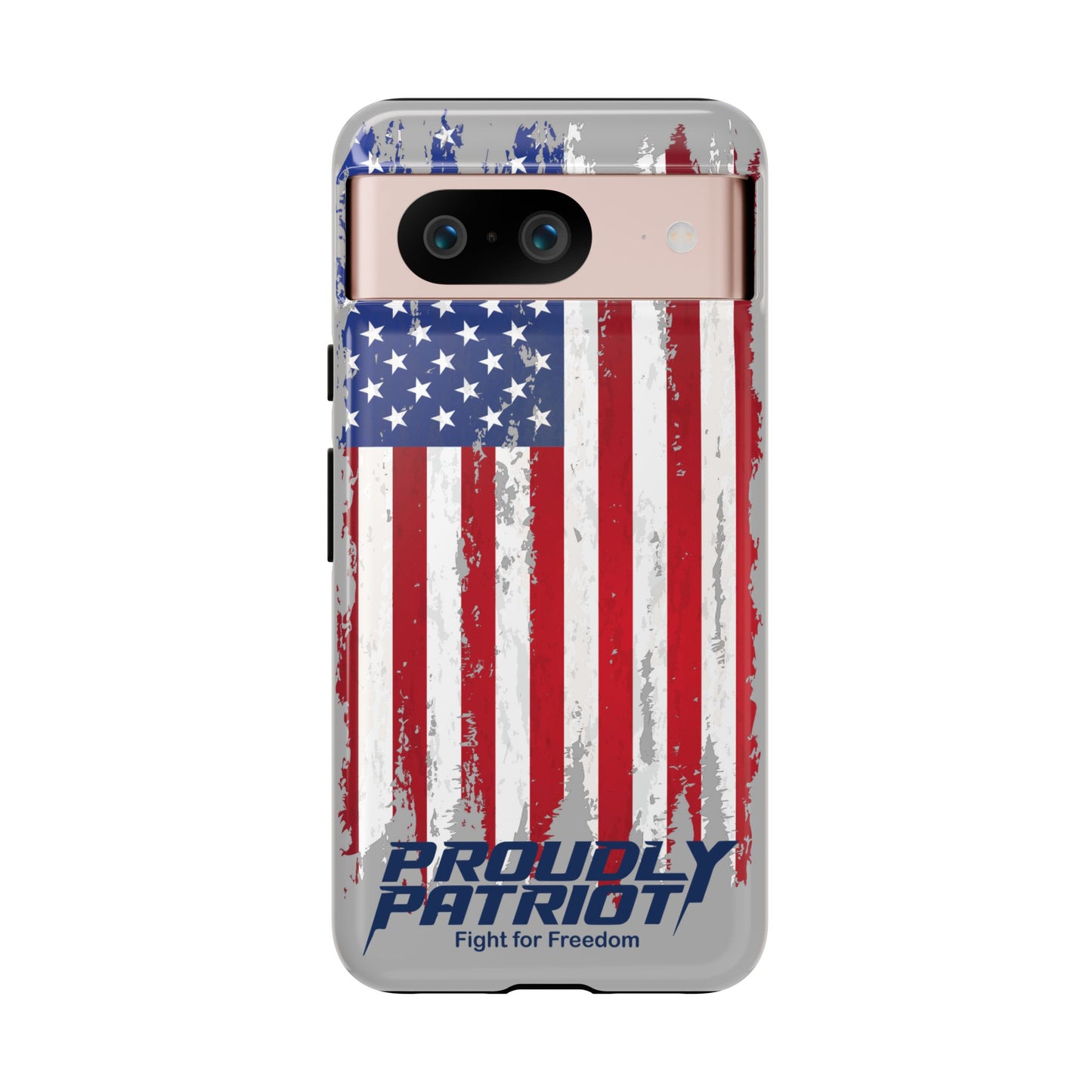 Distressed Flag Gray, Phone Case