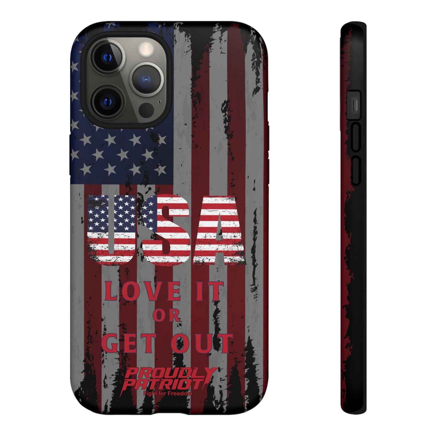 Stars, Stripes, and Zero Tolerance BLK Phone Case