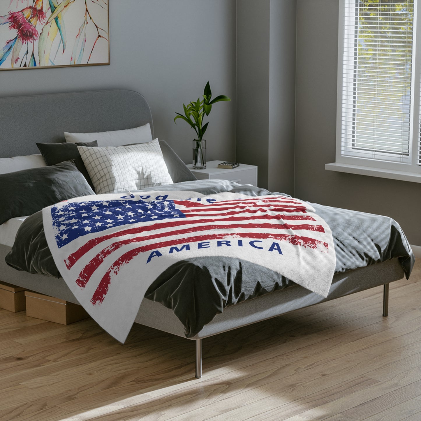 Patriotic Microfiber Blanket