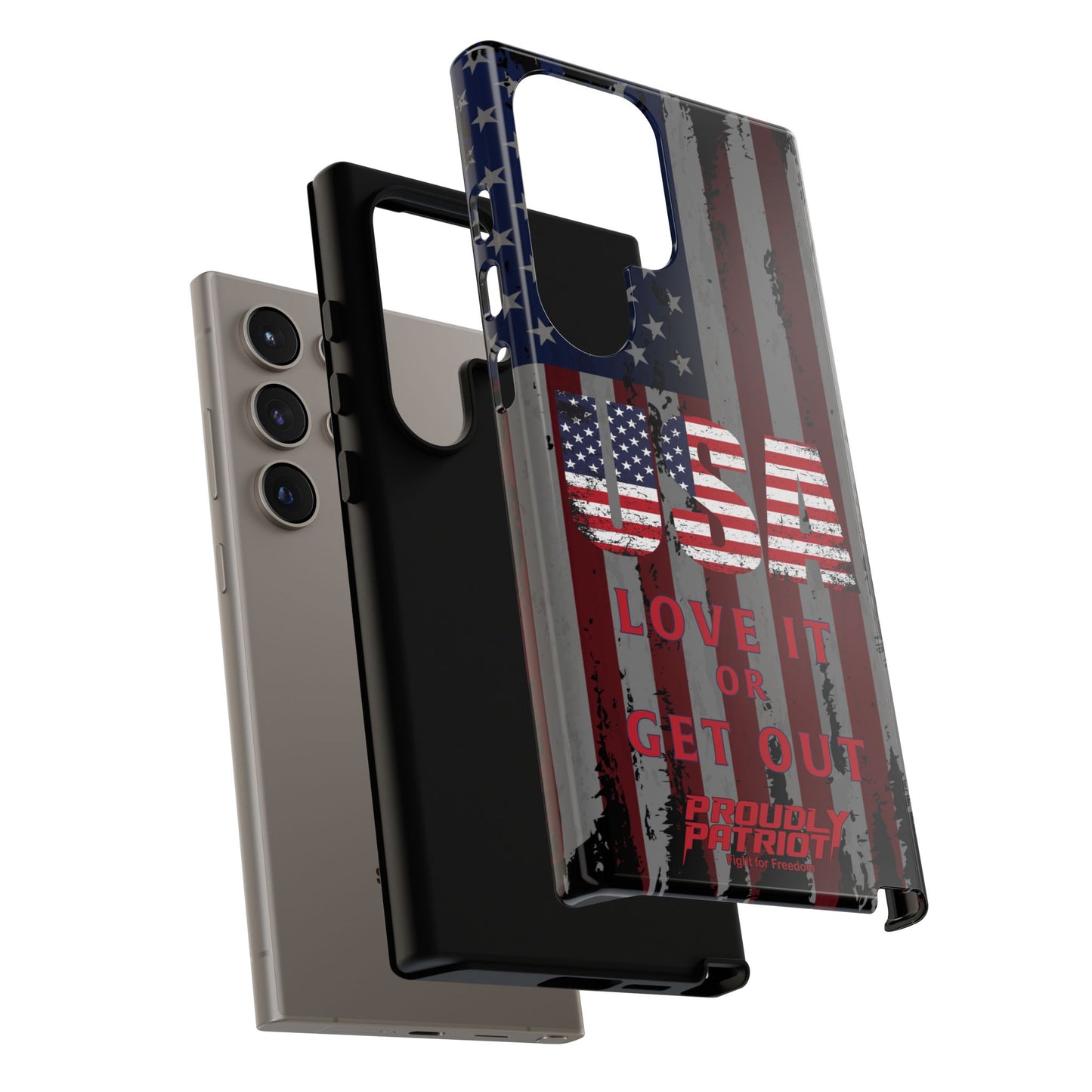 Stars, Stripes, and Zero Tolerance BLK Phone Case