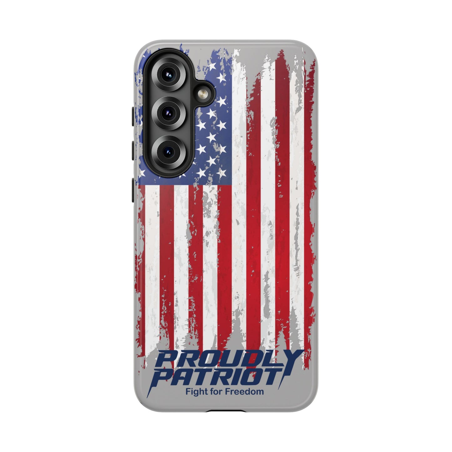 Distressed Flag Gray, Phone Case