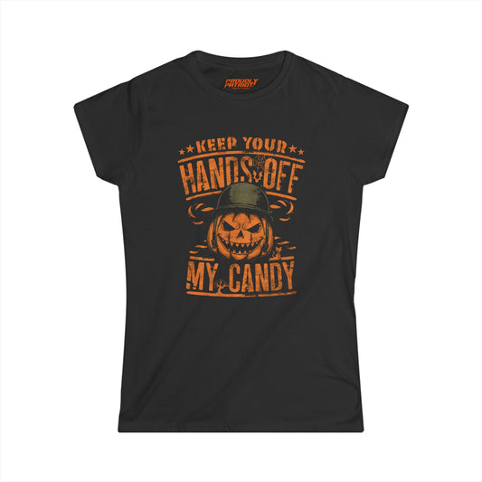 Hands Off – Halloween with Attitude Women's Tee
