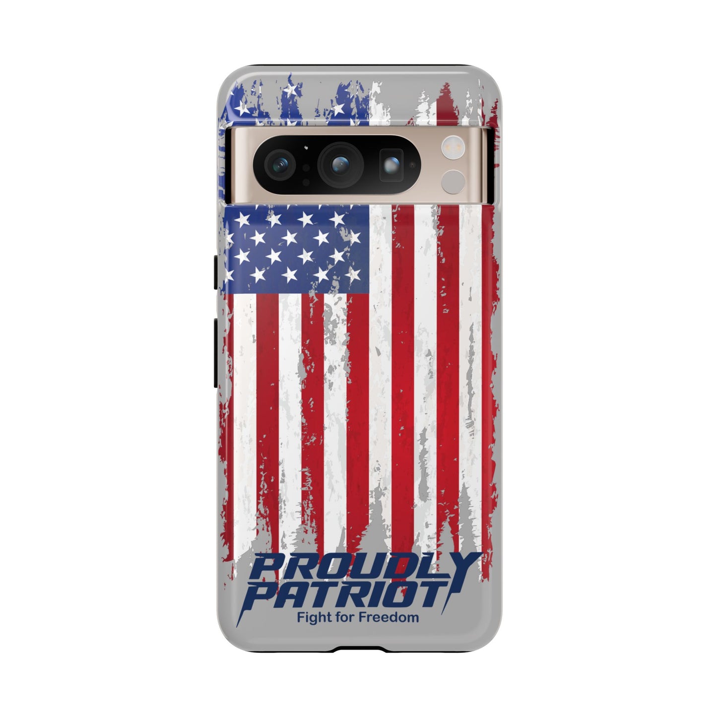 Distressed Flag Gray, Phone Case