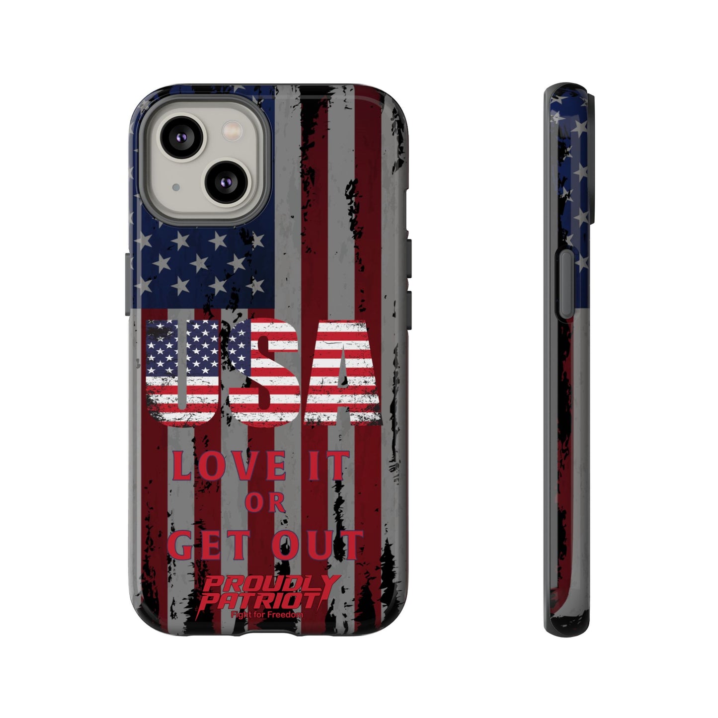 Stars, Stripes, and Zero Tolerance BLK Phone Case