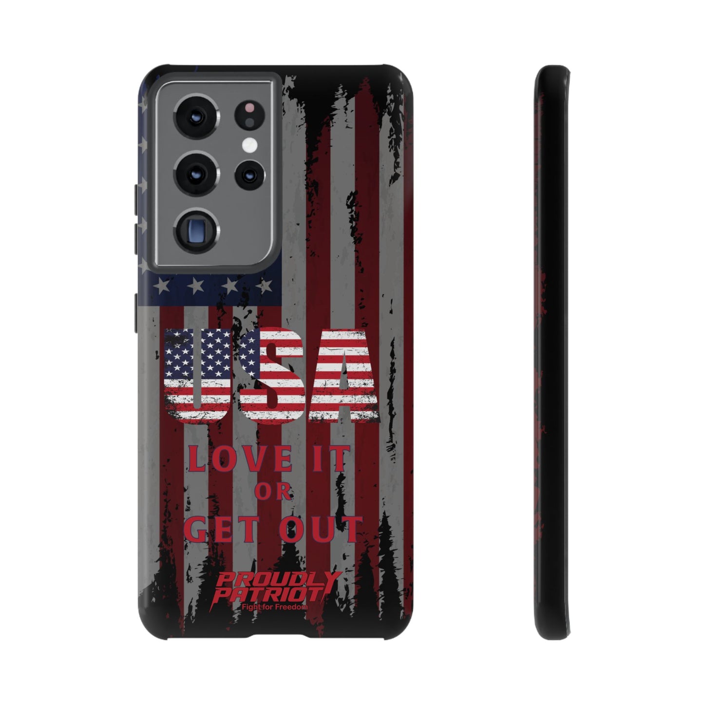 Stars, Stripes, and Zero Tolerance BLK Phone Case