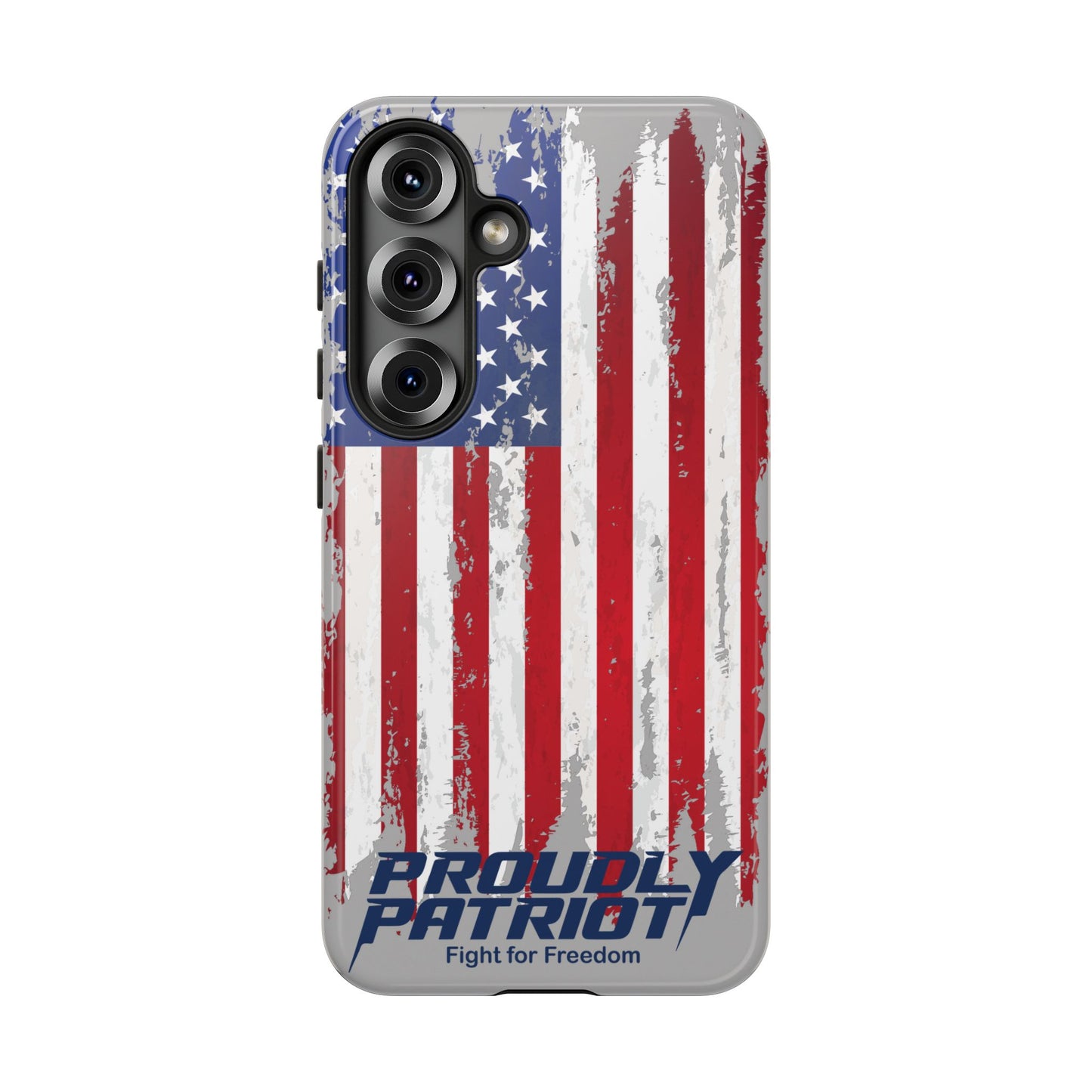 Distressed Flag Gray, Phone Case