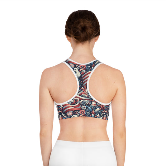 Patriotic Sports Bra