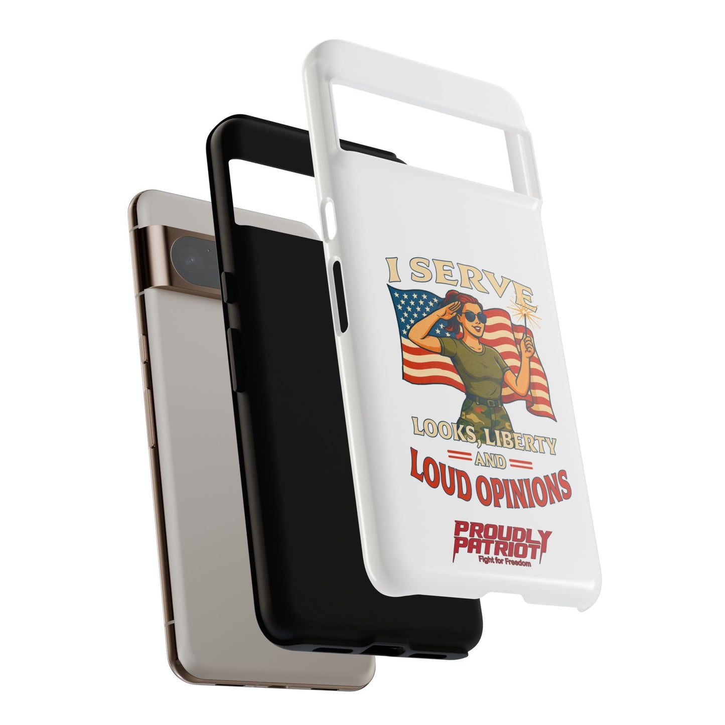 Patriotic Sass in Camo Class, Phone Case