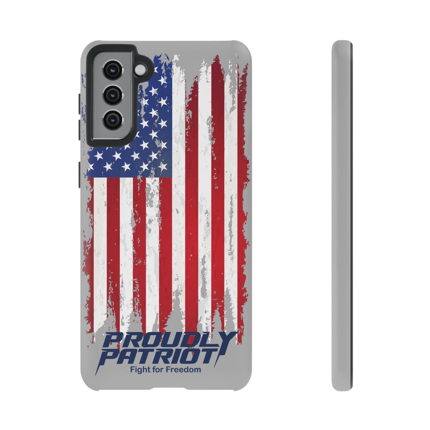 Distressed Flag Gray, Phone Case