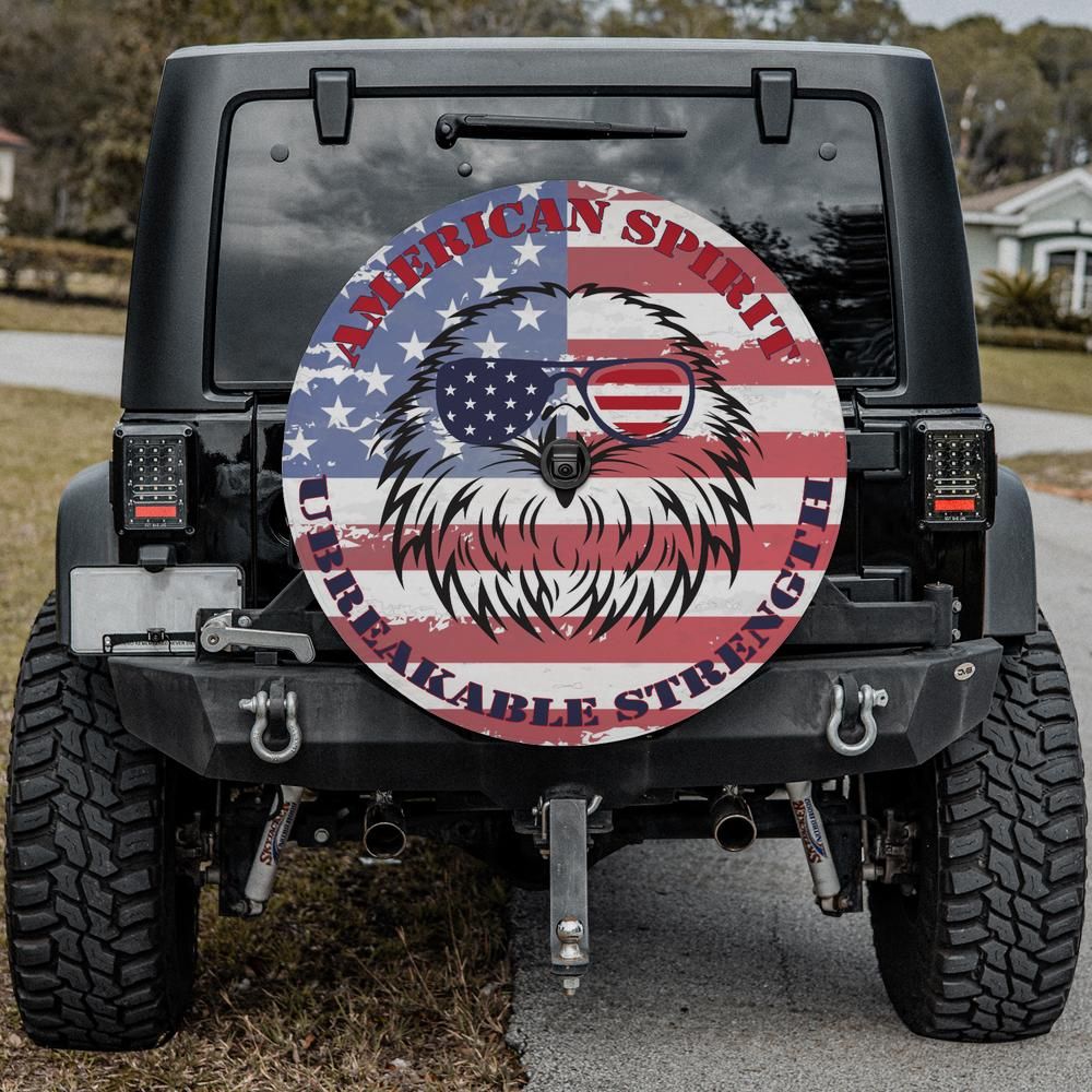 American Spirit Tire Cover With Backup Camera Hole