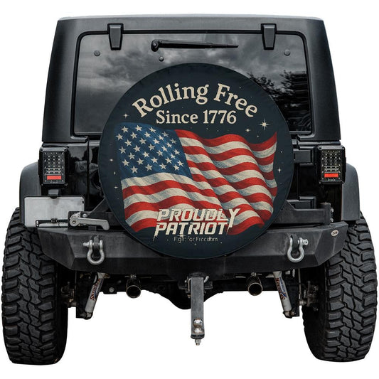 Rolling Free Since 1776 Tire Cover