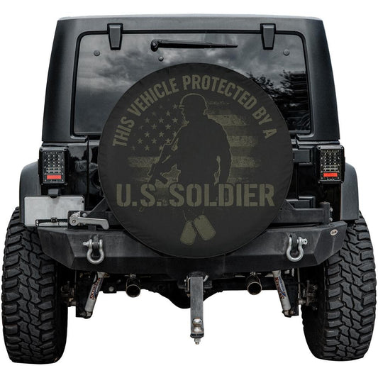 Protected by a U.S. Soldier Spare Tire Cover