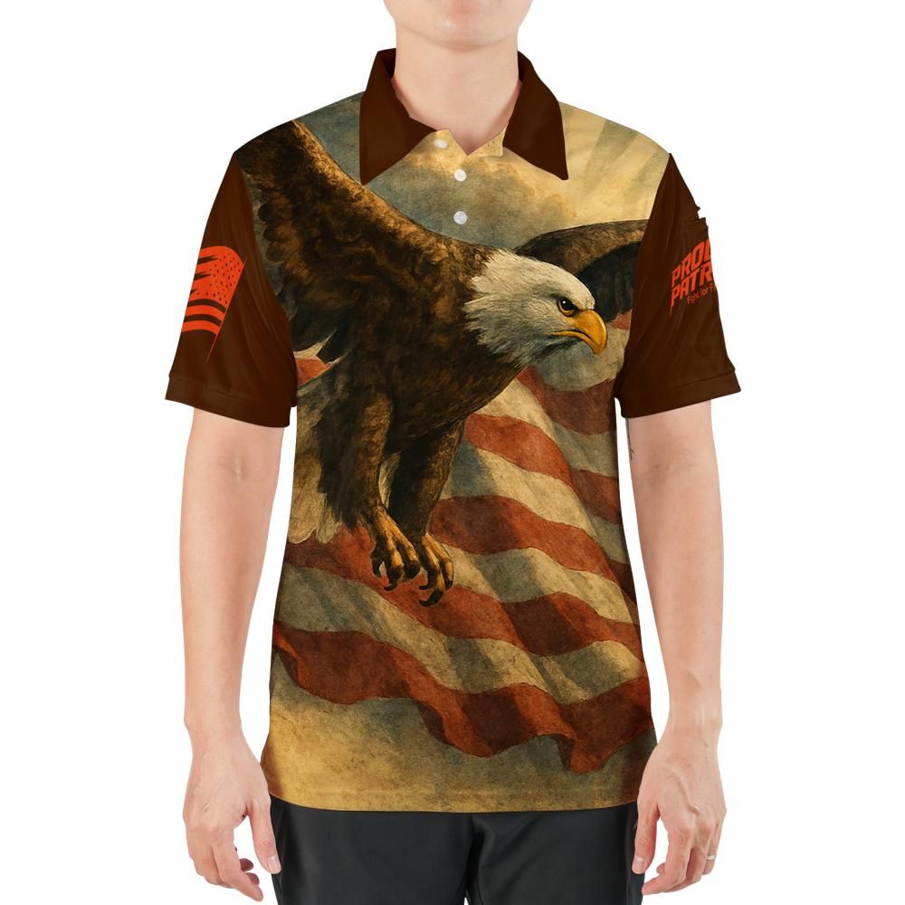 All-over Print Tactical Polo Shirt