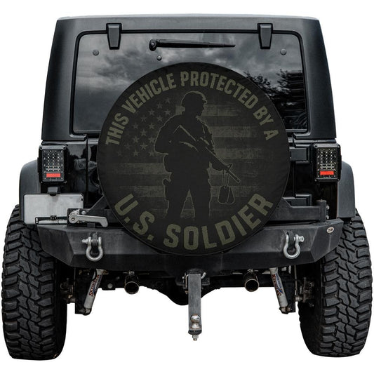 Guardians of Freedom: Protected by a U.S. Soldier Spare Tire Cover