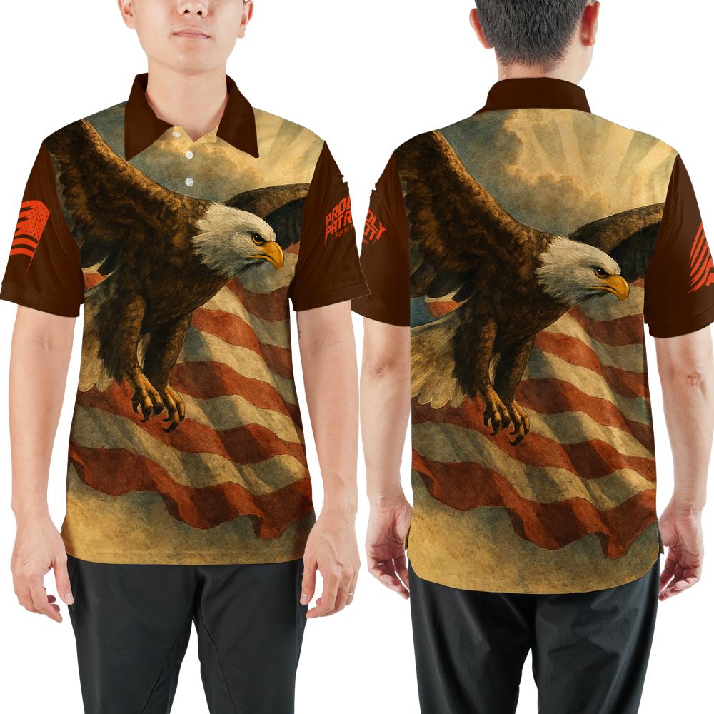 All-over Print Tactical Polo Shirt