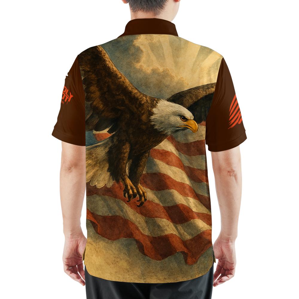 All-over Print Tactical Polo Shirt